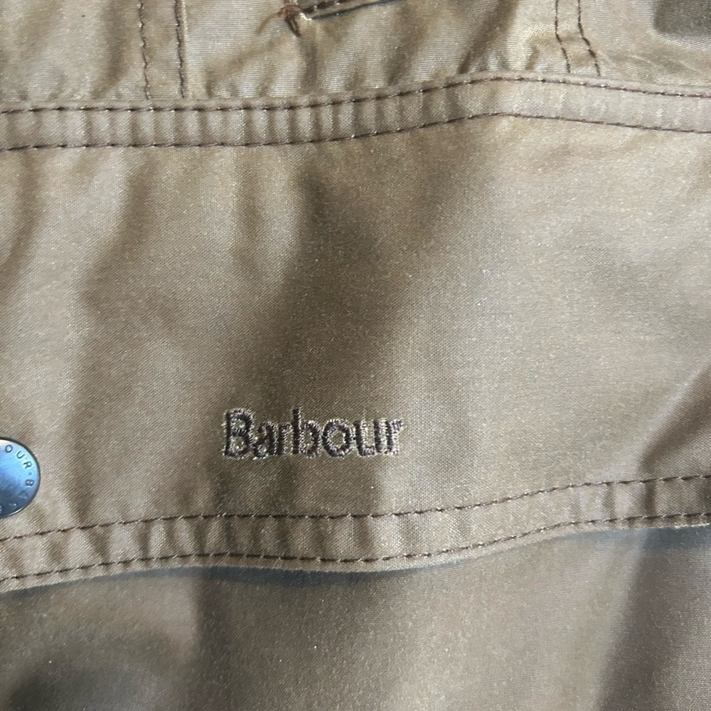 Barbour Brown Jacket with Plaid Accents - Picture 6 of 9
